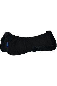 2025 Weatherbeeta Memory Foam Comfort Fleece Edged Half Pad 1029610 - Black